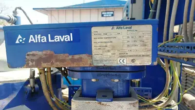 Alfa-Laval LOPX 705 SFD-34 lube oil clarifier skid, SS.