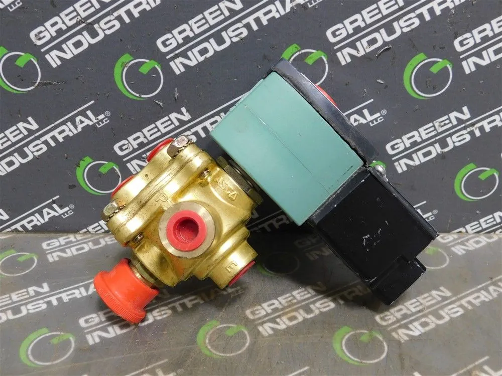 ASCO JKP8342G1MS Red Hat Solenoid Valve 1/4" 20.1W 100 PSI Water & Oil Used