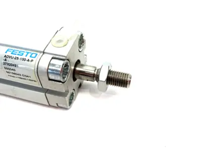 USED FESTO COMPACT DOUBLE-ACTING PNEUMATIC CYLINDER 156043