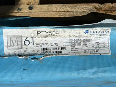 6061-T651 Aluminum Plate .500″ x 48″ x 96″ sheet machining laser cut parts