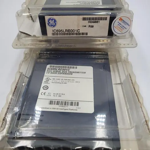 New | in-Stock GE GE IC695LRE001C RX3I SERIAL BUS TRANSMITTER I/O RACK EXPANSION - SEALED IN ORIGINAL PACKAGING Sensors | ND Industrial Surplus #1221823