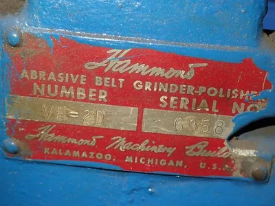 Used HAMMOND MACHINERY BUILDERS VH2D Belt Grinders Including Sanders Ohio US | HGR 24 #927970