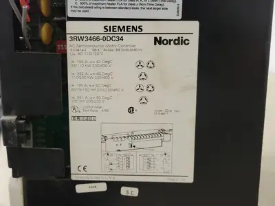 USED SIEMENS 3RW3466-0DC34
