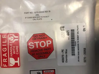 AMAT 408879-PE JIO 6IN CASS INDEXER TO ROBOT CAL PLATE