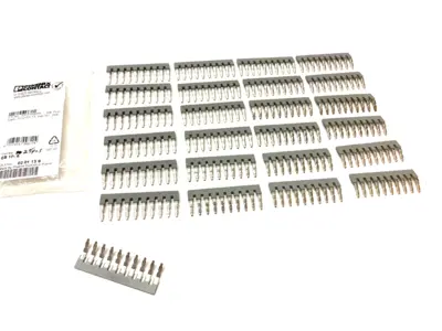 EB 10-8,0201139 | Phoenix Contact EB 10-8 Gray Insertion Jumper Bridge 0201139 PKG OF 25 - New Other