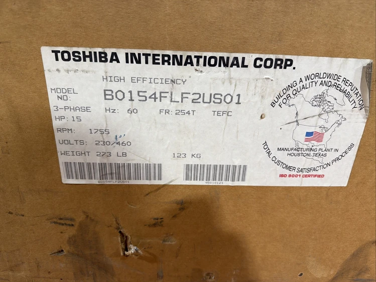 New | in-Stock Toshiba B0154FLF2US01 Motors (misc) Indiana US | J&J Industrial Supply #1079541
