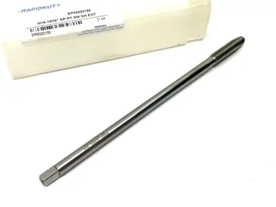 USED RAPIDKUT SPIRAL POINT EXTENSION PLUG TAP 5/16-18 X 6" OAL, SM SH