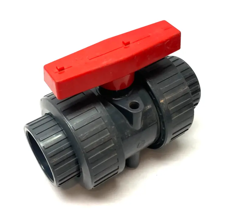Used UNBRANDED 2" DOUBLE UNION BALL VALVE PVC-U, TEFLON SEAT, EPDM SEALS Valves/Fittings | Maverick Industrial Sales #1105011