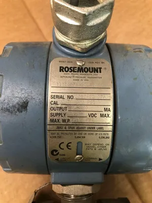 Rosemount 1151GP7E22B1S1M4 Pressure Transmitter 0-300PSI 4-20mA 45VDC