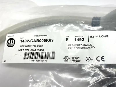 NEW ALLEN-BRADLEY DIGITAL I/O PRE-WIRED CABLE 0.5M