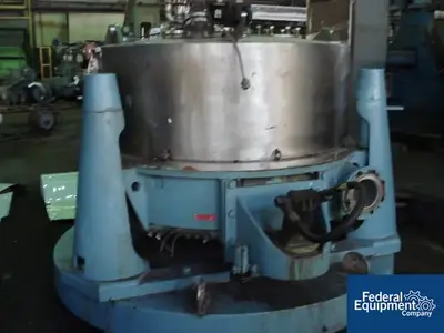 USED Sharples 60" X 20" Sharples Basket Centrifuge, 316 S/S