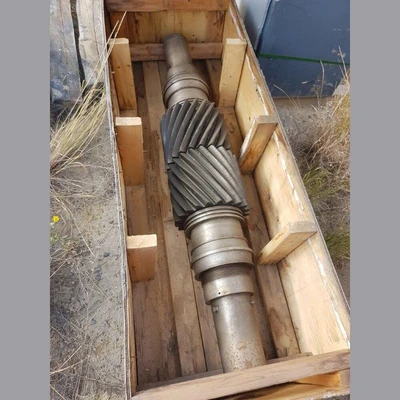 Used Dominion Rod Mill. 9.5 ft. x 14 ft. Long. 500 HP Motor.
