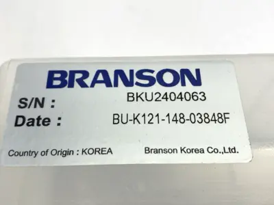 New | in-Stock BRANSON Ultrasonic Welding Knurled Sealing Horn Welding Machinery (Other) Michigan US | Maverick Industrial Sales #1402322