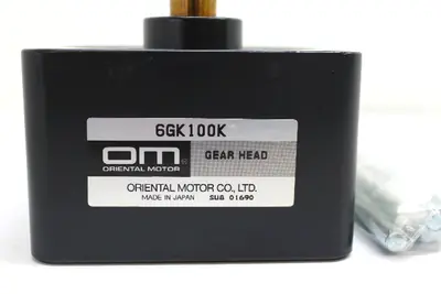 Oriental Motor 6GK100K Gear Head, 15mm Shaft-NEW