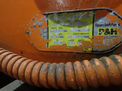 Cleveland Tramrail P&H 7.5 Ton Double Girder Underhung Bridge Crane Hoist 26'