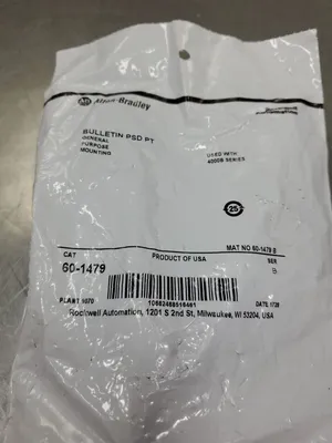 Allen Bradley 60-1479 SER. B BULLETIN PSD PT Mounting Bracket. 5D-25