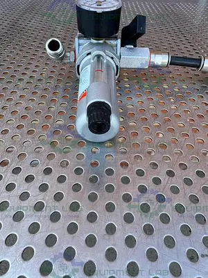 USED CAMOZZI C104-D00 FILTER REGULATOR 0 - 160 PSI W/ CAMOZZI GAUGE