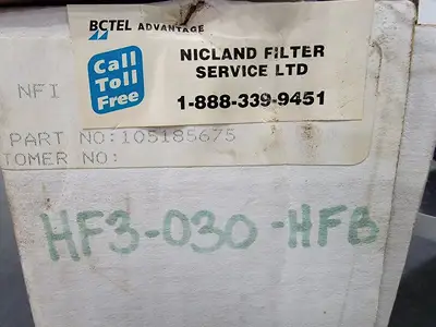 USED NATIONAL FILTERS, INC. 105185675