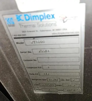 USED 2014 DIMPLEX JT1000