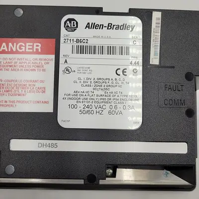 Used ALLEN-BRADLEY ALLEN BRADLEY PANELVIEW 600 2711-B6C2 SER C REV A - DH485 Automation Control (HMI) | ND Industrial Surplus #1219530