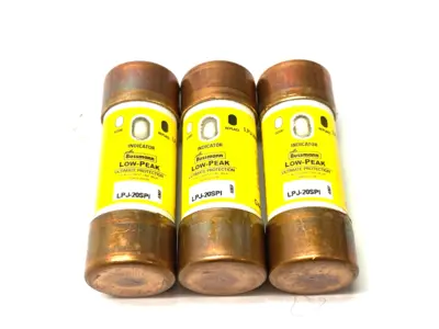 USED COOPER BUSSMANN LOW-PEAK INDICATOR FUSE, DUAL ELEMENT