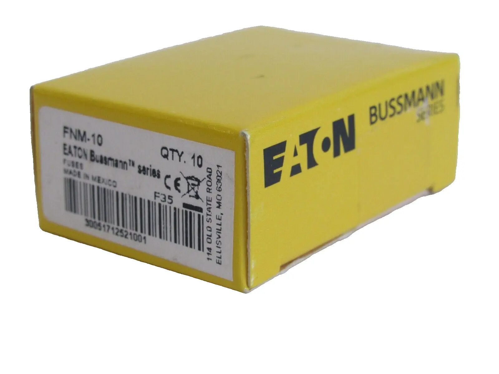 NEW LOT OF 10 BUSSMANN FNM-10 FUSES FNM10