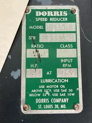 USED DORRIS GEAR DRIVES 1229