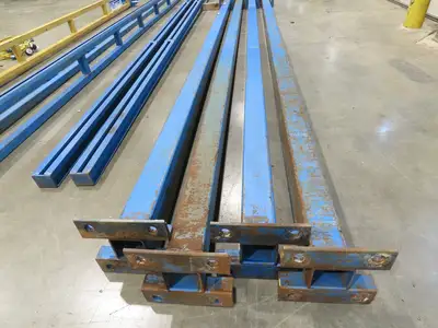 Gorbel 1/4 Ton 500Lb Free Standing 4-Post Bridge Crane 15'Span 18' 6"Runway