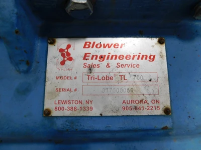 Used BLOWER ENGINEERING TL 700 Blowers Ohio US | Equipment Recovery Corp. #1331224