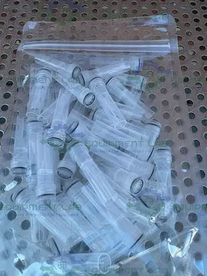 NEW 500 PACK -VWR 76417-174 STERILE 0.5L TUBES & CLEAR INSERTABLE CAPS NON-GRADUATED