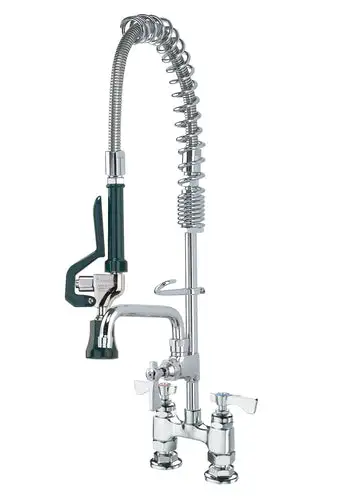 Krowne 18-406L 24 7/8"H Deck Mount Pre Rinse Faucet - 1.2 GPM, Base with Nozzle