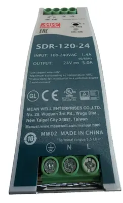 USED SOLA SDR-120-24 POWER SUPPLY SDR12024