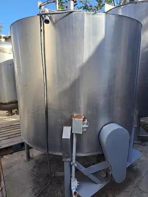 Tank, 600 Gallon, S/st, 60" x 49", CT/CB, Agit, Sngl Wall #S741261