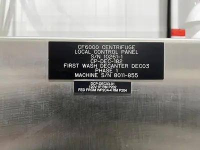 USED 2020 GEA WESTFALIA PROTEIN MASTER CF 6000