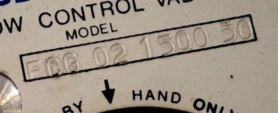 NEW VICKERS / BENCHMARK FCG 02 1500 30 FLOW CONTROL VALVE FCG02150030