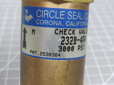 Used CIRCLE SEAL CONTROLS _UNKNOWN_ Valves/Fittings | OCO Industrial #1631715