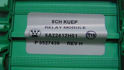 Westinghouse Emerson 5A22412H01 Ovation 8 Channel Relay Module Rev. H Used