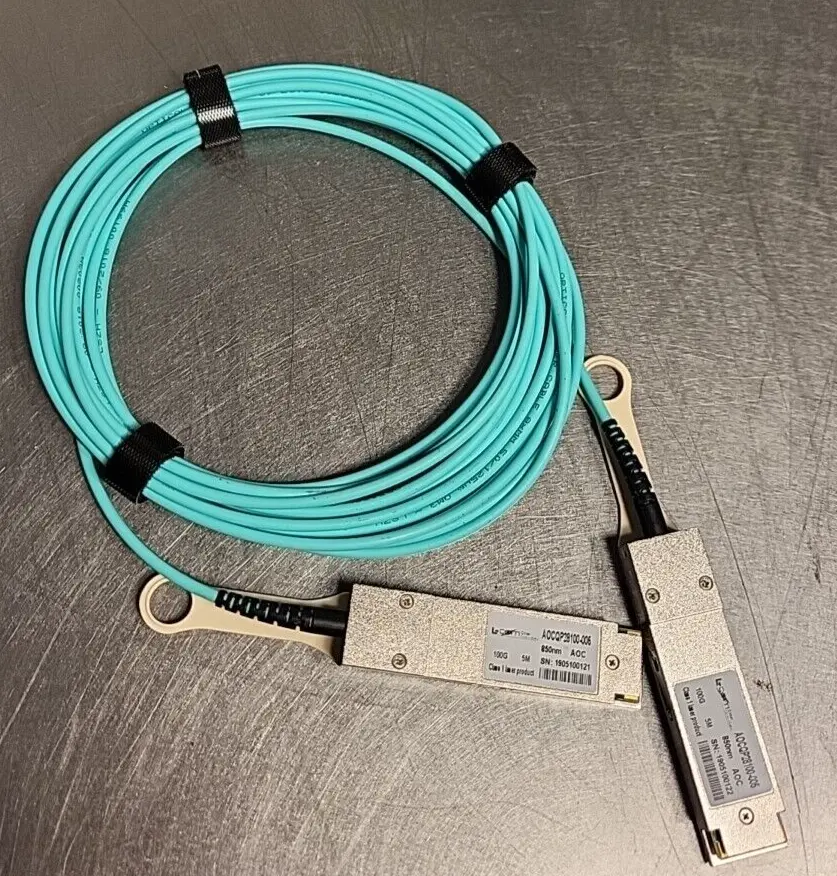 Active Optical Cable QSFP28 100Gbps- AOCQP28100-005/ 5M/MSA Compat. (BIN461)