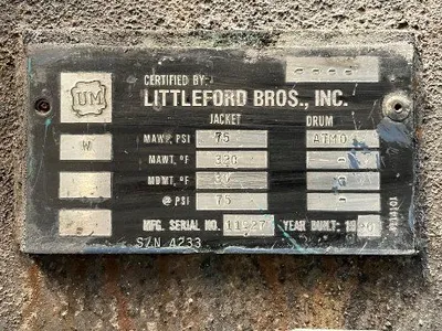 Used 1990 LITTLEFORD FKM 1200E Mixers Ohio US | HGR 24 #727700