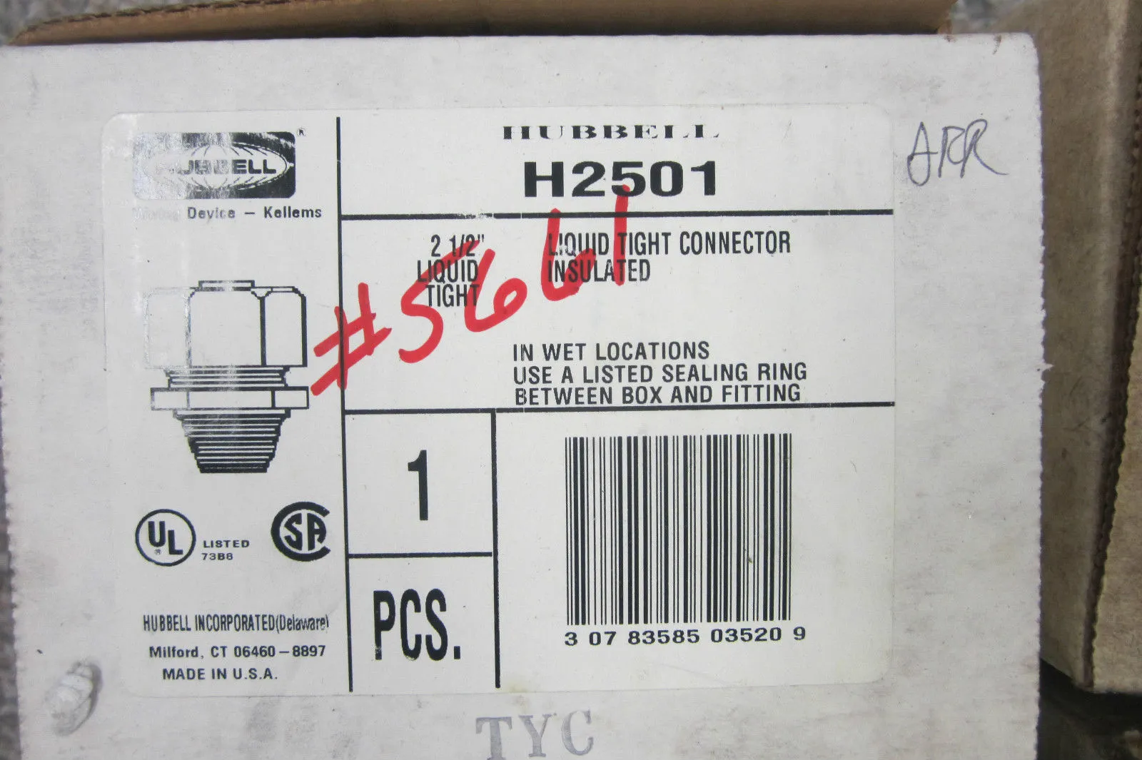 NEW HUBBELL H2501 CONNECTOR