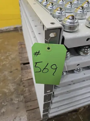 Used HYTROL ROLLER BALL TRANSFER  CONVEYOR Roller Conveyors Wisconsin US | Packer City Sales #1298037