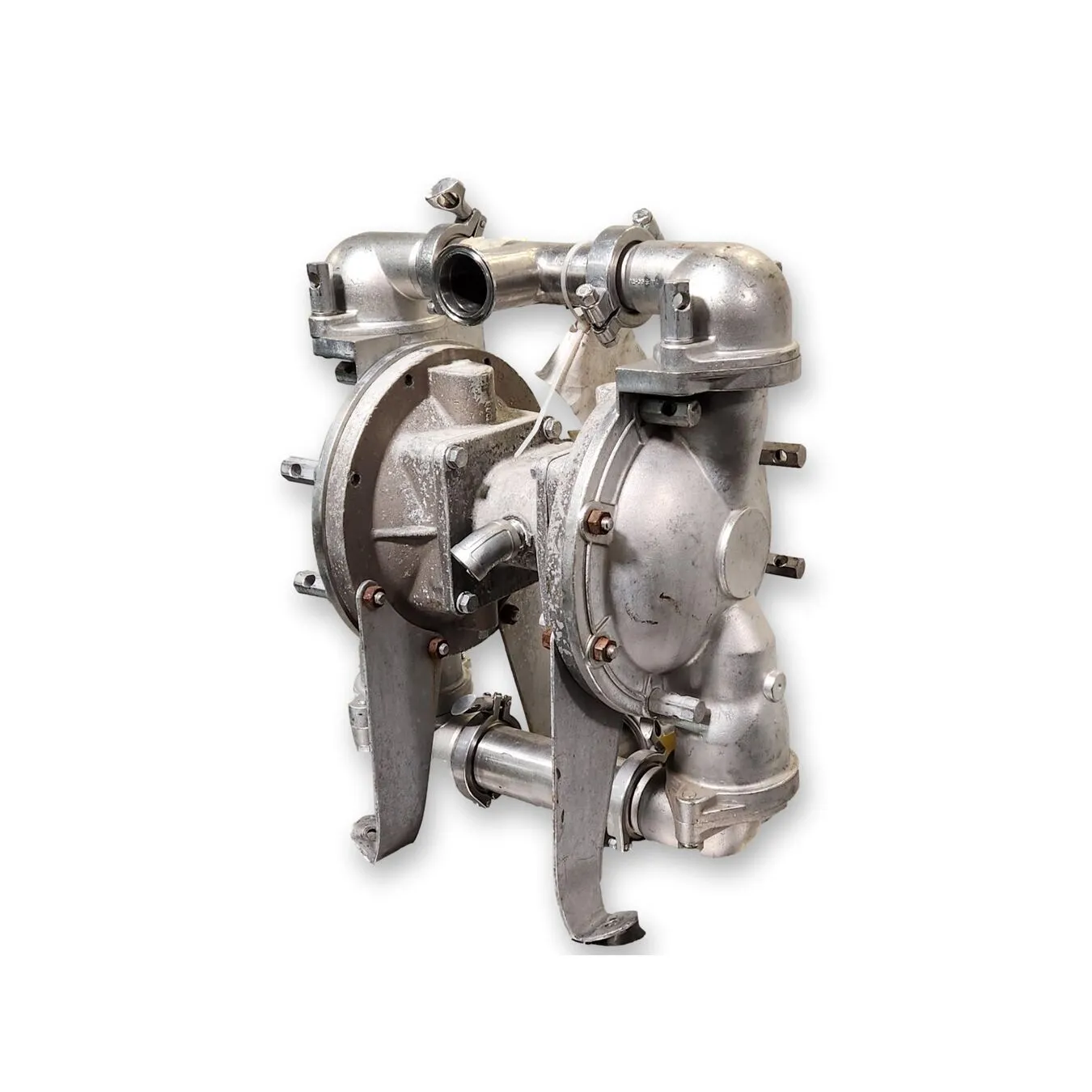 Used 2" Dia. Stainless Steel Double Diaphragm Pump (no mfg.)