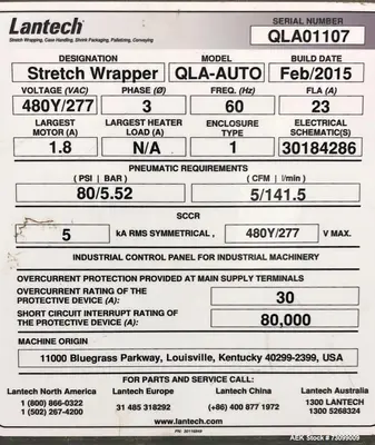 USED LANTECH QLA-AUTO