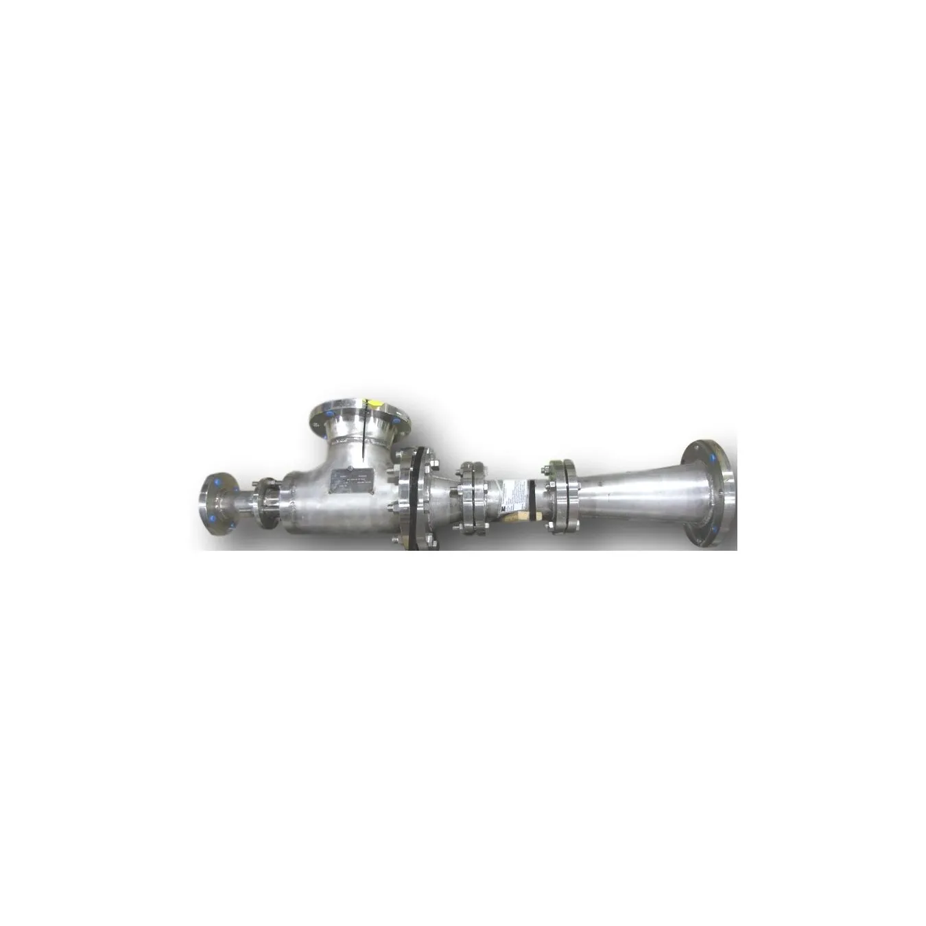 Unused Fox 6" Stainless Conveying Venturi Eductor for solids - ceramic lined!