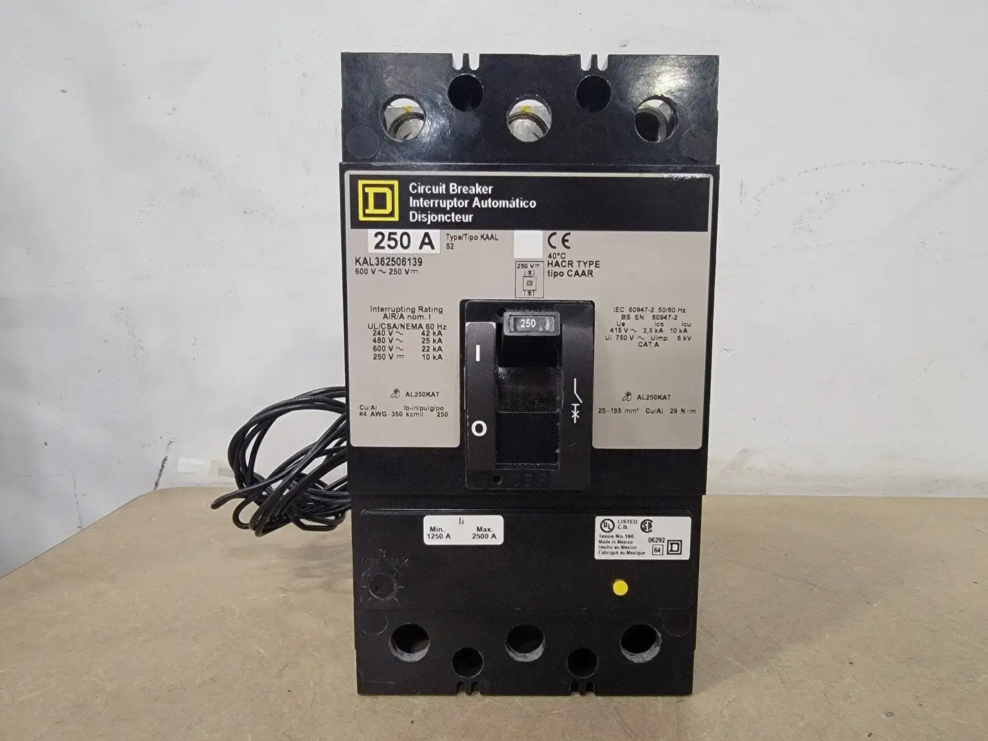 USED SQUARE D KAL362506139