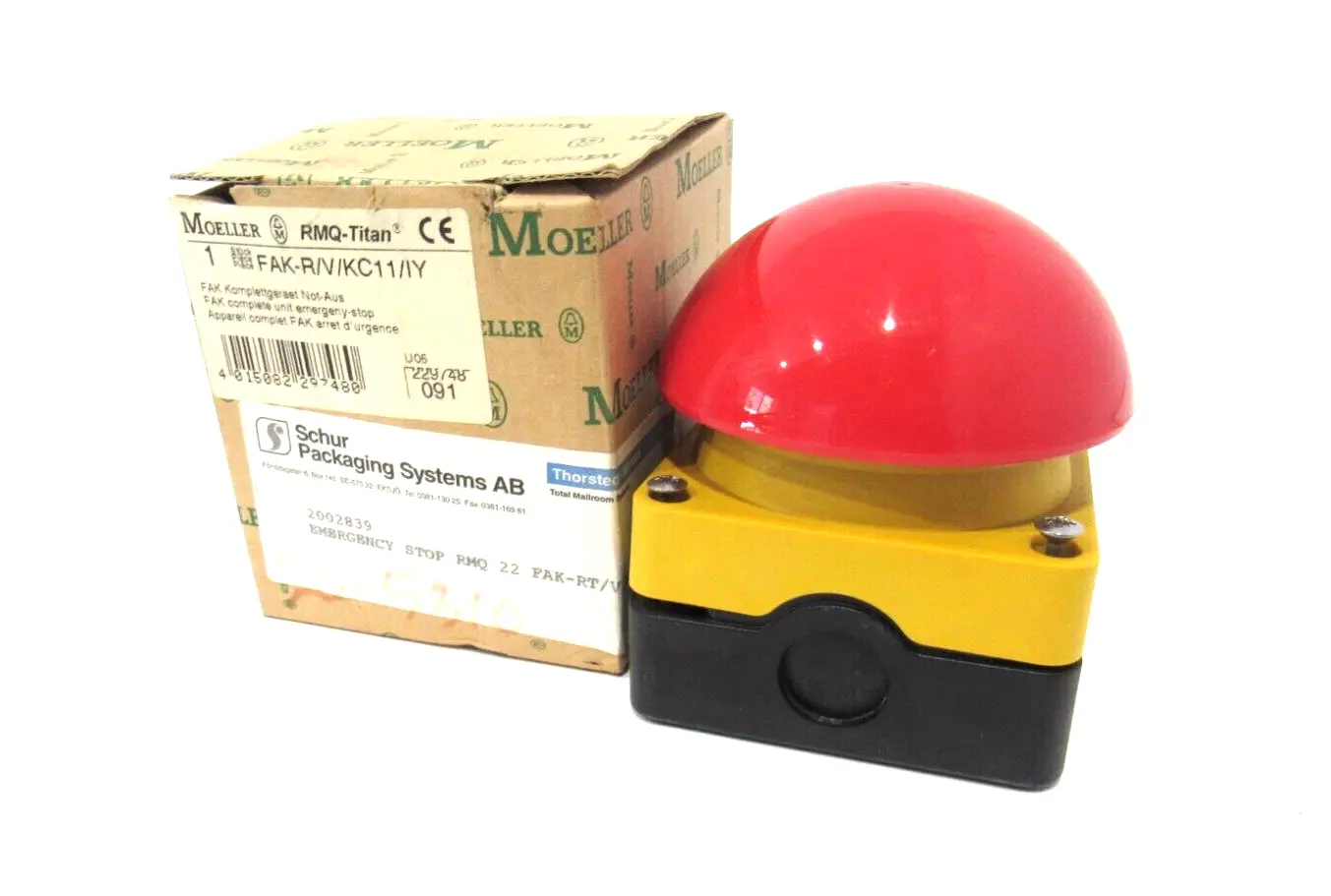 NEW MOELLER FAK-R/V/KC11/IY EMERGENCY STOP FAKRVKC11IY