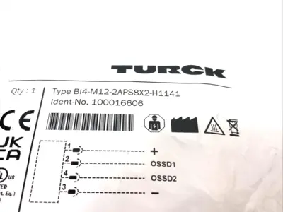 New | in-Stock Turck Inductive Safety Sensor Uncoded M12 Metal 100016606 Proximity Sensors Michigan US | Maverick Industrial Sales #1398954