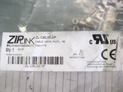 NEW Automation Direct ZL-CBL50-1P
