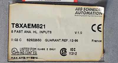 Telemecanique Schneider Automation TSXAEM821 / TSXBLK4 Input Module (BIN632)