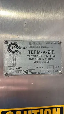 Used 2016 PACMAC 9500 Vertical Form Fill Sealing Machines (VFFS) Illinois US | M&M Equipment Corp. #1538109